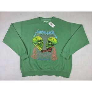 Metallica Live in Concert 92 Oversize Heavy Metal Crewneck Medium Distressed